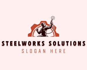 Industrial Welder Contractor logo design