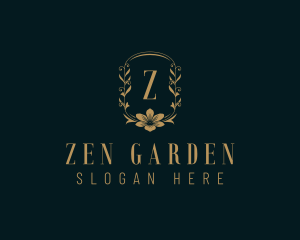 Stylish Garden Flower logo design