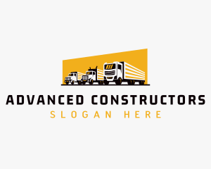 Truck Courier Cargo logo design