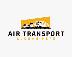 Truck Courier Cargo logo design