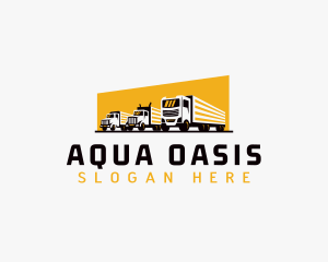 Truck Courier Cargo logo design