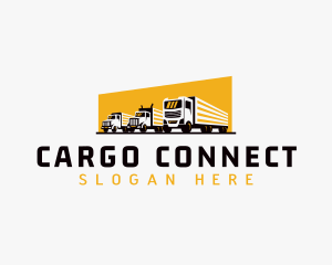 Truck Courier Cargo logo design