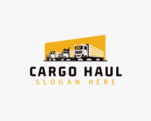 Truck Courier Cargo logo design