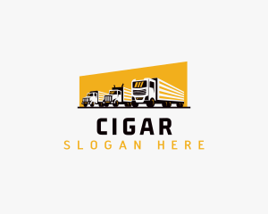 Truck Courier Cargo logo design