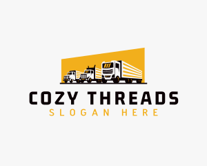 Truck Courier Cargo logo design