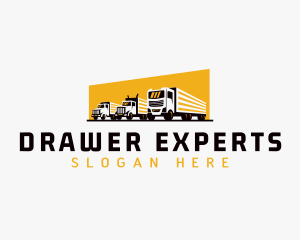 Truck Courier Cargo logo design