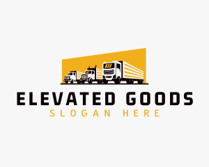 Truck Courier Cargo logo design