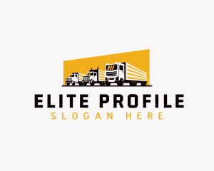 Truck Courier Cargo logo design