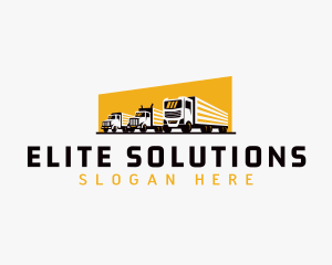 Truck Courier Cargo logo design