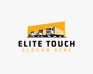 Truck Courier Cargo logo design