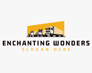 Truck Courier Cargo logo design