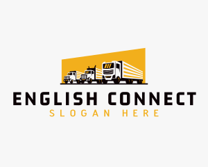 Truck Courier Cargo logo design