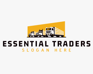 Truck Courier Cargo logo design