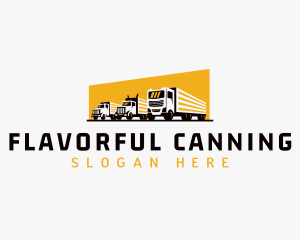 Truck Courier Cargo logo design