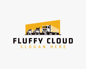 Truck Courier Cargo logo design