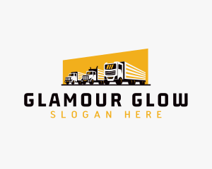 Truck Courier Cargo logo design