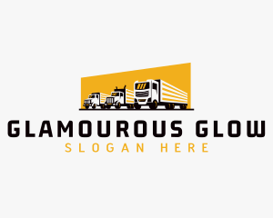 Truck Courier Cargo logo design