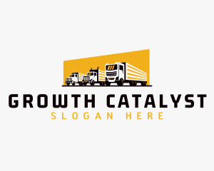 Truck Courier Cargo logo design