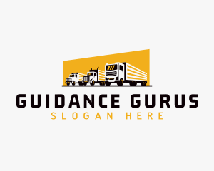 Truck Courier Cargo logo design