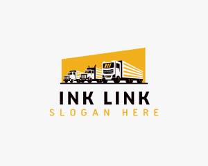 Truck Courier Cargo logo design