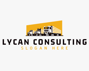 Truck Courier Cargo logo design