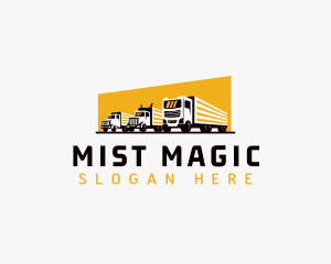 Truck Courier Cargo logo design