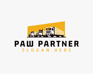 Truck Courier Cargo logo design