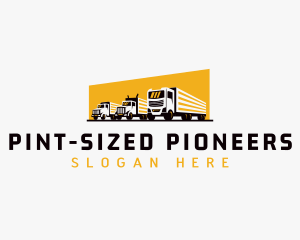 Truck Courier Cargo logo design