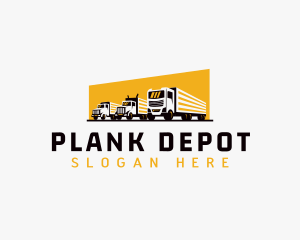 Truck Courier Cargo logo design