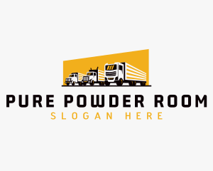 Truck Courier Cargo logo design