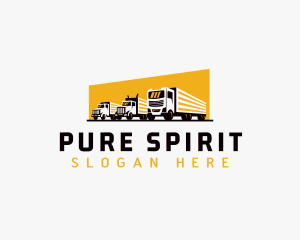 Truck Courier Cargo logo design