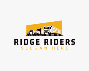 Truck Courier Cargo logo design