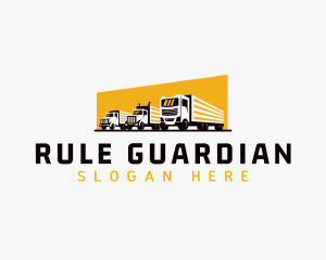 Truck Courier Cargo logo design