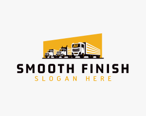 Truck Courier Cargo logo design