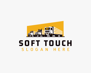 Truck Courier Cargo logo design