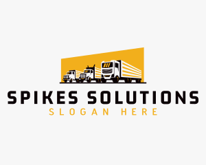 Truck Courier Cargo logo design