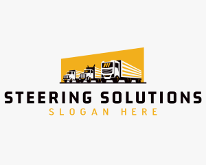 Truck Courier Cargo logo design