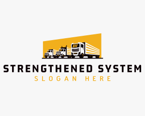 Truck Courier Cargo logo design