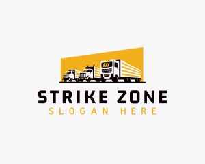 Truck Courier Cargo logo design