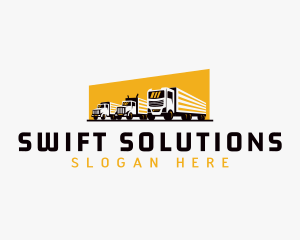 Truck Courier Cargo logo design