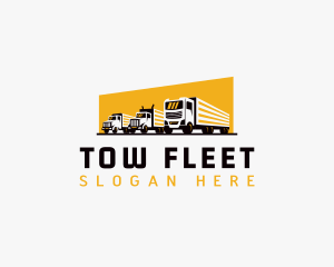 Truck Courier Cargo logo design