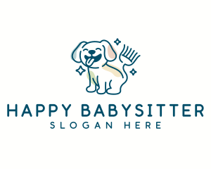 Dog Clean Sweeper logo design