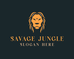 Jungle Wild Lion logo design