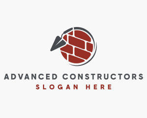 Masonry Bricklaying Contractor logo design