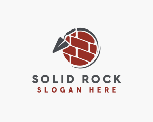 Masonry Bricklaying Contractor logo design