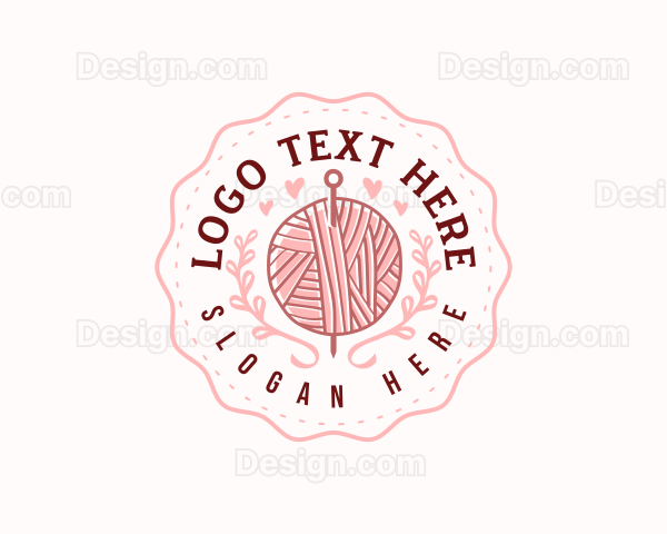 Knitting Crochet Yarn Logo