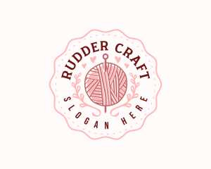 Knitting Crochet Yarn logo design