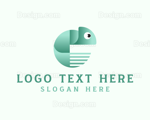 Chameleon Animal Reptile Logo