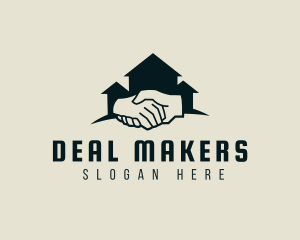 House Handshake Deal logo design