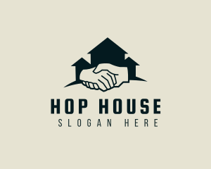 House Handshake Deal logo design